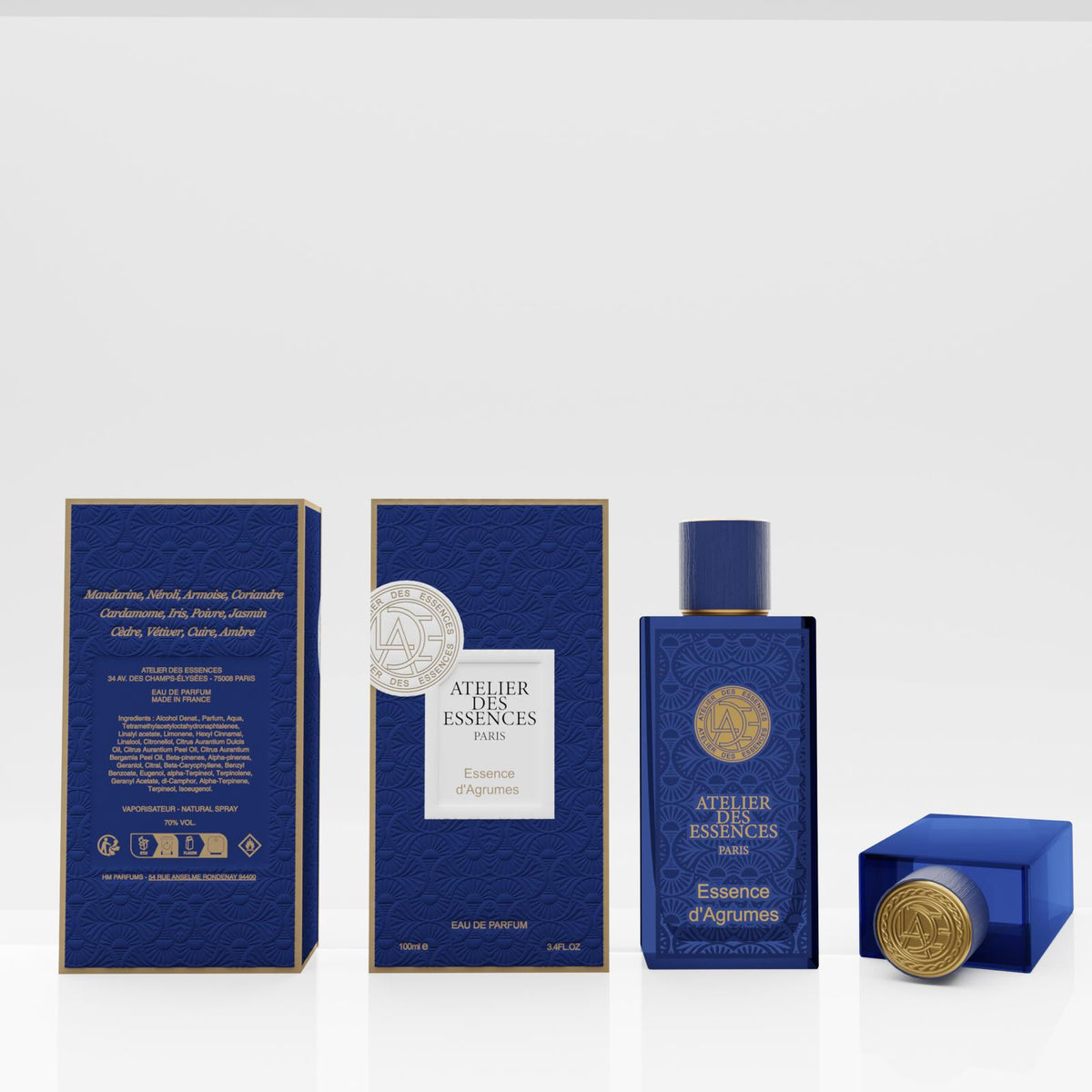 ATELIER DES ESSENCES - Essence d’Agrumes – Eau de Parfum Homme 100 ml - Akarra Jade